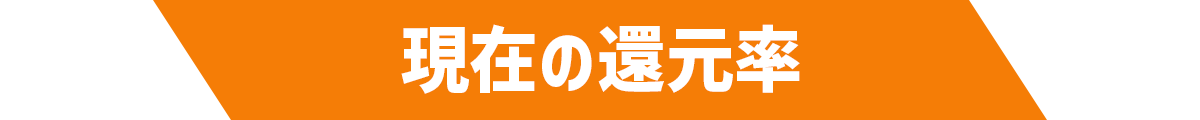 現在の還元率